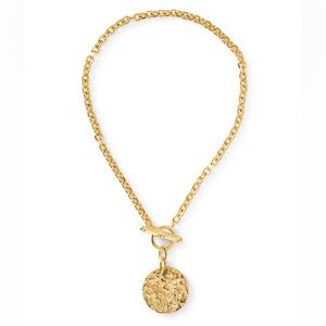 Ben-Amun Hammered Disk Necklace